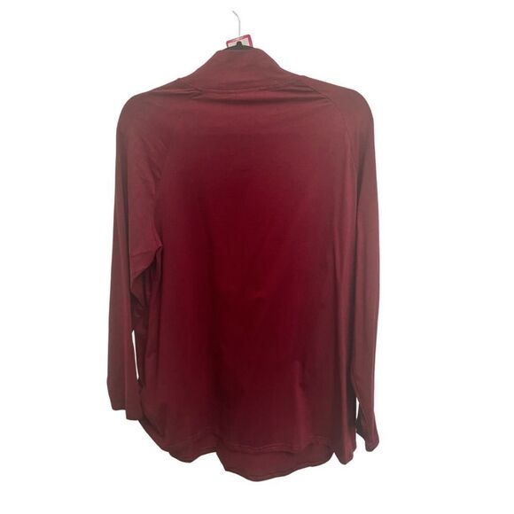 Bloomchic Turtlenck Long Sleeve Top Burgundy - Picture 3 of 6